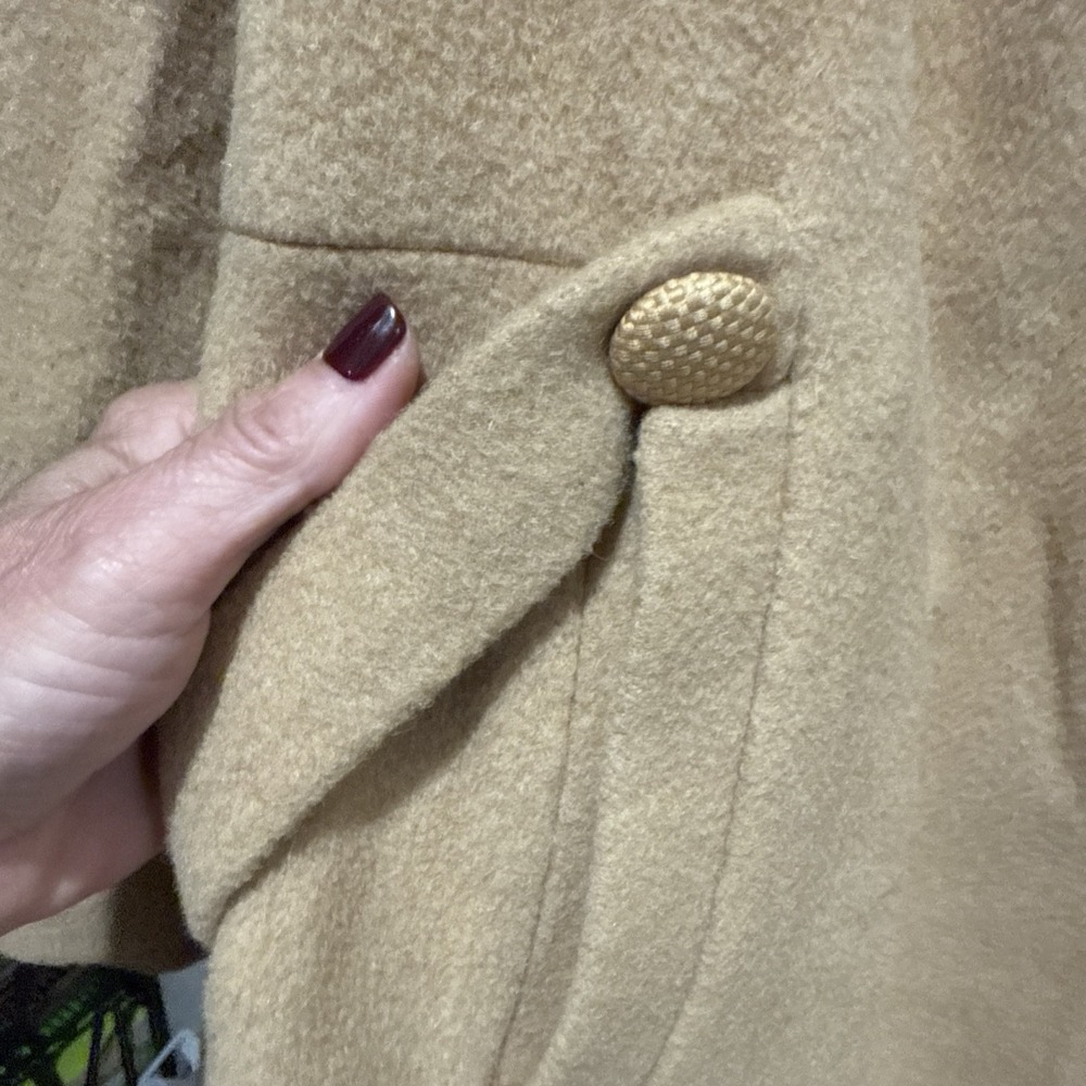 Ladies 100% Camel Hair 400 Coat Vintage Country Tweeds Size Tag Gone. I Think XL - Picture 2 of 16